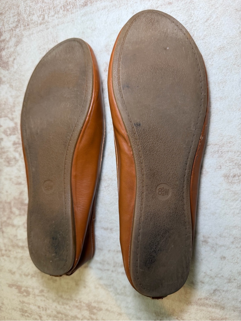 Universal Thread Tan Leather Ballet Flats Women’s 8.5W - Picture 7 of 7